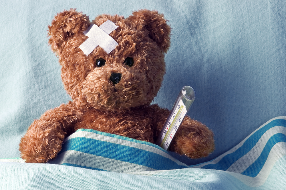 sick teddy bear
